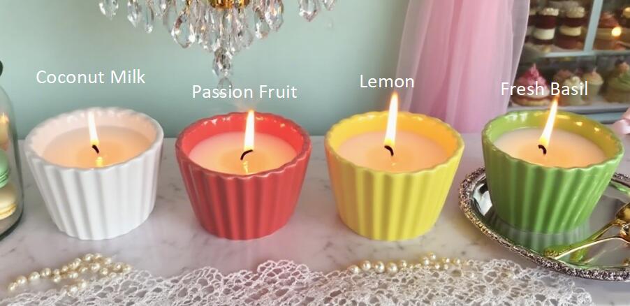 Ribbed Ceramic Candles